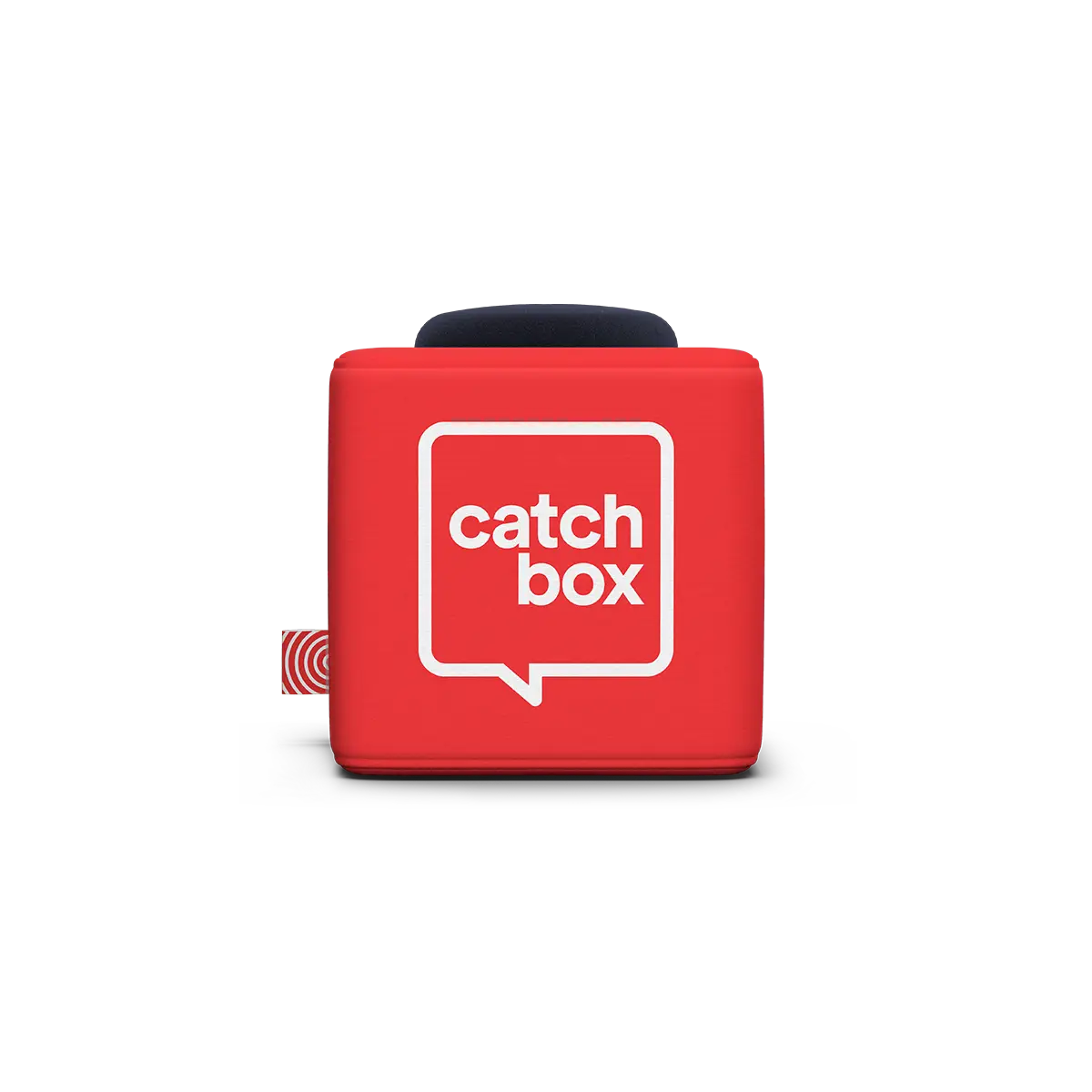 Een voorbeeld van een catchbox; een microfoon die in een gooibare kubus zit verwerkt